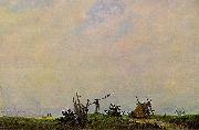 Caspar David Friedrich Meeresstrand mit Fischer France oil painting artist